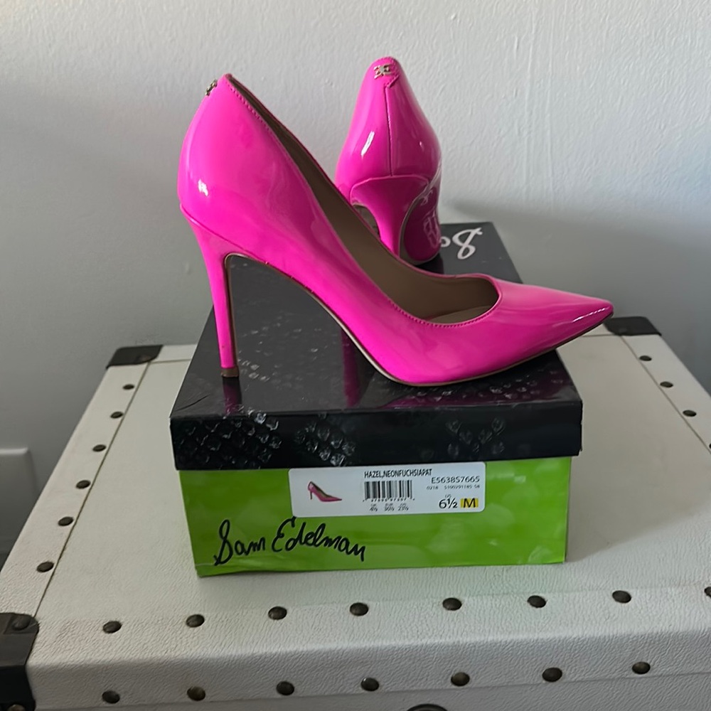 Sam Edelman Neon pink heels